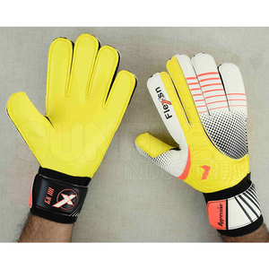 ถุงมือผู้รักษาประตูสไตล์ใหม่ล่าสุดพร้อมหนังป้องกันและน้ำยางสำหรับเล่นกีฬา - Product Image 6