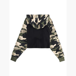 Sudadera con capucha corta en blanco de nuevo diseño para mujer, Sudadera con capucha de manga larga de tela suave, ideal para sublimación o bordado de impresión personalizada - Product Image 2