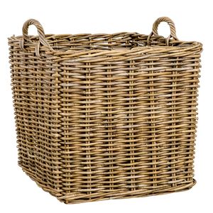 Panier de rangement pour linge en rotin tissé à la main, multi-usages, design haut de gamme pour la décoration de la maison. - Product Image 2