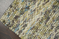 Timeless Modern Wool Handwoven Boho Rug Geometric Plush Pile Height Coastal Comfort for Every Home Transform Your Space