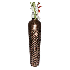 Florero de Metal de hierro decorativo para el hogar de diseño estándar, florero martillado a mano, pieza central Floral para decoración de esquinas - Product Image 4