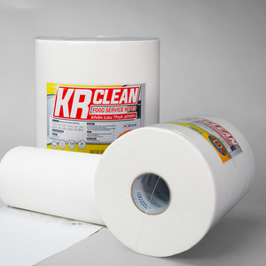 Krclean ผ้าเช็ดอาหารสีขาวแบบนำกลับมาใช้ซ้ำได้ขนาด320 30x30ซม. เป็นมิตรกับสิ่งแวดล้อมและออกแบบมาสำหรับพื้นที่เตรียมอาหาร - Product Image 2