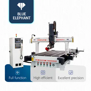 Alta eficiência madeira cnc máquina 1530 4 eixos 3d carving router móveis automáticos fazendo router para venda no Quênia