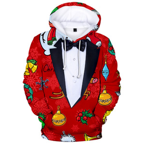 Jersey Moda Navidad Sudadera con capucha Cordones Sudaderas CON CAPUCHA DE Navidad Algodón Mezclado Térmico Ocasión especial Sudaderas CON CAPUCHA DE Navidad - Product Image 6