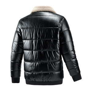 Qualité supérieure 2024 nouveauté vente en gros veste bouffante personnalisée pour hommes col tourné hiver blanc veste bouffante hommes veste chaude - Product Image 2