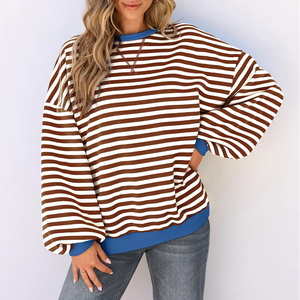 Sudadera de Mujer de Algodón 100% con Estampado Personalizado de Diseño Nuevo, Talla Grande, Informal, Transpirable - Product Image 3