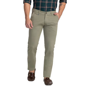 Pantalones de sarga de color sólido/chino/gabardina para hombre, ajustados, elásticos, informales, lisos, formales, para hombre - Product Image 6