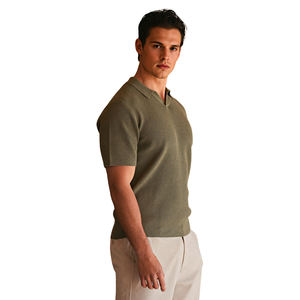 Camisetas Polo de Moda Urbana con Diseño Calado de Oliva, Camisetas Polo Casuales para Hombre - Product Image 2