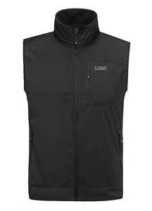 Vente en gros de vestes d'extérieur à fermeture éclair et col montant personnalisées à manches courtes et fermeture éclair pour hommes vestes de haute qualité - Product Image 3