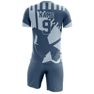 Point contrasté respirant col renforcé futuriste Football uniforme club équipe nom personnalisation france, maillots de football - Product Image 2