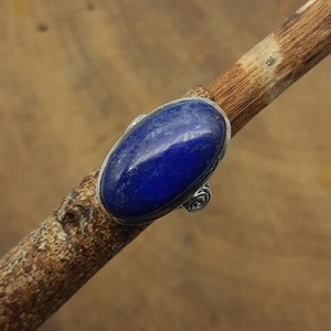 Conjunto de anillo de boda de Plata de Ley 925 Premium para mujer, de lapislázuli Natural piedra preciosa, ajuste de bisel de perla de corte ovalado para fiesta - Product Image 5