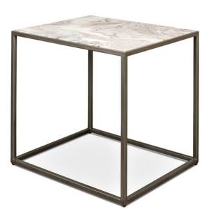 Mesa de centro cuadrada antigua con tapa de mármol, buen proveedor de Metal de la mejor calidad de India - Product Image 1