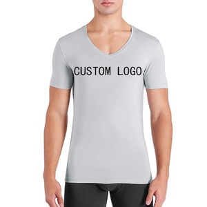 T-shirt blanc de base personnalisé à épaules tombantes T-shirt en coton avec logo personnalisé T-shirt à manches courtes en coton biologique - Product Image 2