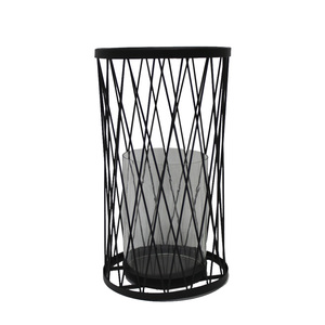 Bougeoir de table décoratif pour la maison en métal ouragan couleur or style moderne fait à la main personnalisé - Product Image 6