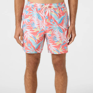 Pantalones cortos de baño de botón sólido tejido personalizado estilo callejero para hombre 100% poliéster de secado rápido respetuosos con el medio ambiente al por mayor precio bajo - Product Image 2