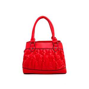 Rojo P35887 Bolso de mano formal Bolso de noche de concha de metal de cuero de moda clásico con decoración de cadena Uso diario informal - Product Image 3