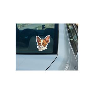 <span class=keywords><strong>Devon</strong></span> Rex mèo xe máy Mũ bảo hiểm máy tính xách tay và xe trang trí Nhãn dán nhãn 13x15 cm - Product Image 4