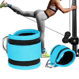 Sangle de cheville en cuir de gymnastique professionnelle de haute qualité Fitness haltérophilie sangle de cheville en cuir 100% matériau d'origine - Product Image 3