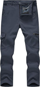 กางเกงวอร์มคาร์โก้สำหรับผู้ชายกางเกงขนแกะ100% ลำลองแบบมีกระเป๋าหลายใบดีไซน์ตามสั่ง - Product Image 3