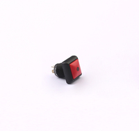 Interruptor de Botón Pulsador Cuadrado de Plástico Toowei de 220 Voltios, 4 Pines para Soldar, Micro IP67 de 12 mm, 3A, SPST, Impermeable con LED