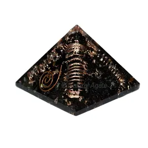 New Black Tourmaline Choco-Reiki Healing crystal Orgone Pyramids Purchase From The Wholesale Supplier