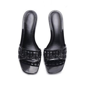 Sandalias <span class=keywords><strong>de</strong></span> tacón alto estilo europeo-americano con diseño <span class=keywords><strong>de</strong></span> tiras y punta cuadrada, elegantes, con tacón <span class=keywords><strong>de</strong></span> copa <span class=keywords><strong>de</strong></span> <span class=keywords><strong>vino</strong></span> para mujer - Product Image 5