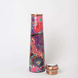 Cuivre Drinkware Adultes Bouteille D'eau Cuivre Bouteille Médecins Suggestion 100% bénéfique Pour Le Corps Ayurvédique Certifié Pur - Product Image 4