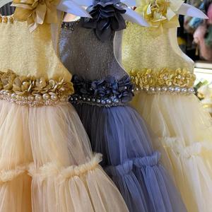 2024 nueva colección de verano último diseño vestido de bebé con cuentas ropa de niña - Product Image 6