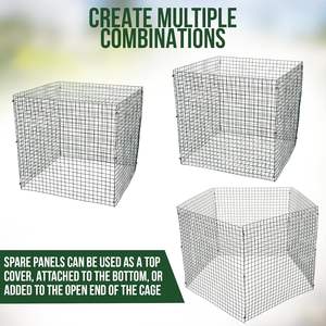 Jaulas protectoras de plantas de alambre con cubierta de alambre superior para plantas y arbustos de jardín al aire libre - Product Image 4