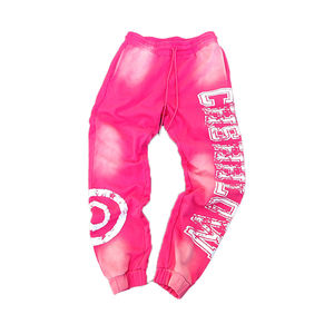 Ensemble de survêtement personnalisé pour hommes, 100% coton, impression numérique, lettre graphique, pantalon de survêtement et sweat à capuche - Product Image 4