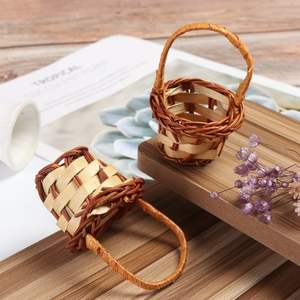 Wholesale Cheap Price Rattan Flower Basket <b>Small</b> Gift Basket <b>Table</b> Decor Handwoven From Vietnamese Artisans - Product Image 4