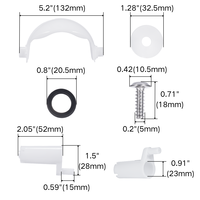 Kit de remplacement de boule de vidage pour toilettes de camping-car JIELIN T4227 – Installation facile et moderne – Garantie 1 an – Remplace