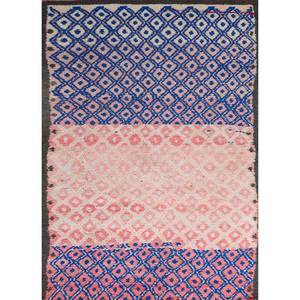 Tapis en laine noués à la main Nuray, motif géométrique rose et violet, pour la décoration de la maison, du salon ou de la voiture, taille 9x12 - Pae-4578 - Product Image 1