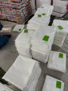 Écharpe longue en voile de coton floral pour femmes, en coton blanc pur, doux, avec des strass scintillants, respirant, en gros - Product Image 2