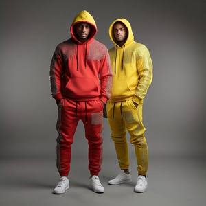 Conjunto Deportivo Unisex al por Mayor, Ropa Deportiva para Correr y Gimnasio, Chaqueta y Pantalones, Logotipo Personalizado, Ropa Deportiva Unisex, Traje de Entrenamiento - Product Image 3