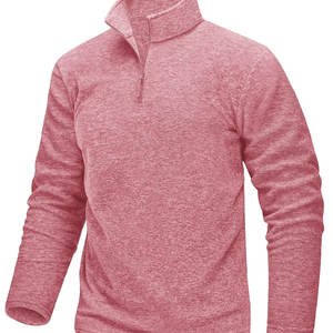 Nuevo estilo, polos de manga larga con cremallera de cuarto de verano para hombre, Color sólido, secado rápido, nuevo diseño, algodón de moda de talla grande - Product Image 6