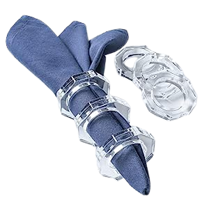 <b>Table</b> Accessories Christmas Napkin Holder Agate <b>Clothes</b> Ring for Hotels and Wedding <b>Table</b> Decoration Customized Design - Product Image 3