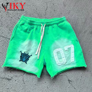 VIKY IND-Pantalones cortos para hombre con logotipo personalizado, novedad de diseño, hechos a mano, calidad superior, Mejor Proveedor, cómodos pantalones cortos bordados con lavado ácido - Product Image 2