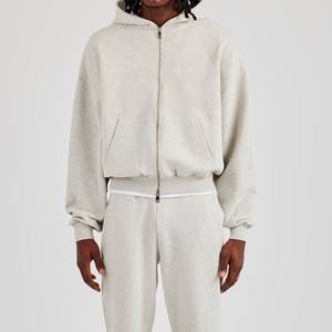 สเวตเตอร์คอกลมของผู้ชายชุดวอร์มโอเวอร์ไซส์สำหรับออกกำลังกายแบบเรียบๆ2025ออกแบบได้ตามต้องการ - Product Image 3