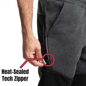 Pantalons de survêtement avec logo brodé personnalisé, coton lourd, joggers unisexes, pantalons d'entraînement de fitness, vente en gros d'usine - Product Image 5