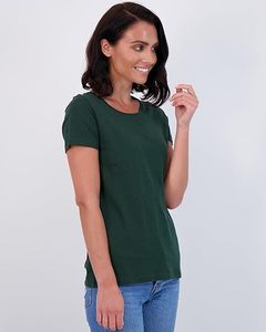OEM service personnalisé t-shirt femmes, logo personnalisé mâcher cou t-shirts pour femmes - Product Image 6