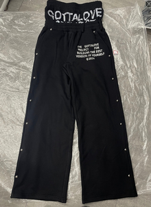 กางเกงวอร์มเอวสูงสำหรับผู้ชายกางเกงวอร์มทรงถุงผ้าคอตตอน100% ตรงขาพิมพ์ลายดีไซน์สุดฮ็อต - Product Image 2