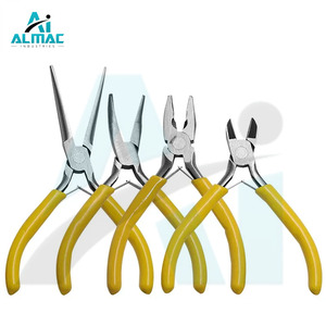 Almac ชุดคีมหนีบจมูก8ชิ้นสีเหลืองคีม DIY สำหรับทำเครื่องประดับชุดอเนกประสงค์สแตนเลส - Product Image 6