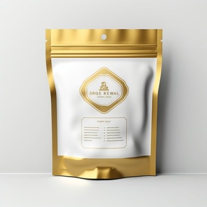 ถุงอลูมิเนียมฟอยล์แบบตั้งได้, ถุงทองเปิดปิดได้ถุงซิปล็อคถุงเก็บของได้ถุงอัลมอนด์ระดับพรีเมียม - Product Image 4