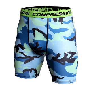 Shorts de compression pour hommes, tissu extensible haute performance, respirant, évacuant l'humidité, vêtements de sport pour l'entraînement physique, prix raisonnable - Product Image 1