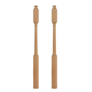 เสาไม้โอ๊คสีขาวพร้อมเห็ดขัดเป็นคราบสำหรับบันไดทำจากไม้โอ๊คสีขาวแบบมืออาชีพ - Product Image 4