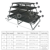 Lit surélevé robuste pour chien CanboPet, lit pliant d'extérieur pour animaux de compagnie avec cadre en fer et tissu en maille rafraîchissante, fabricant