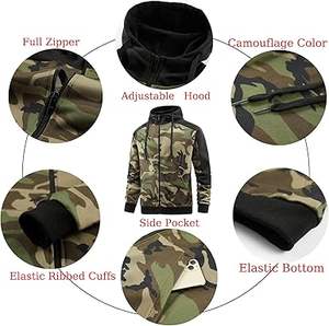 Chándal deportivo atlético de 2 piezas de alta calidad para hombre, Sudadera con capucha de Color sólido personalizada, pantalones para correr, conjunto de chándal para invierno - Product Image 5