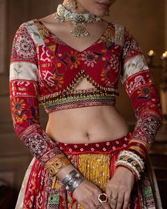 Lehenga Choli de Algodón Muselina Pesado, Hermoso Estampado Digital, Trabajo de Espejo Real, Ropa India Pakistaní, Interior Reversible, Casual 42 - Product Image 5