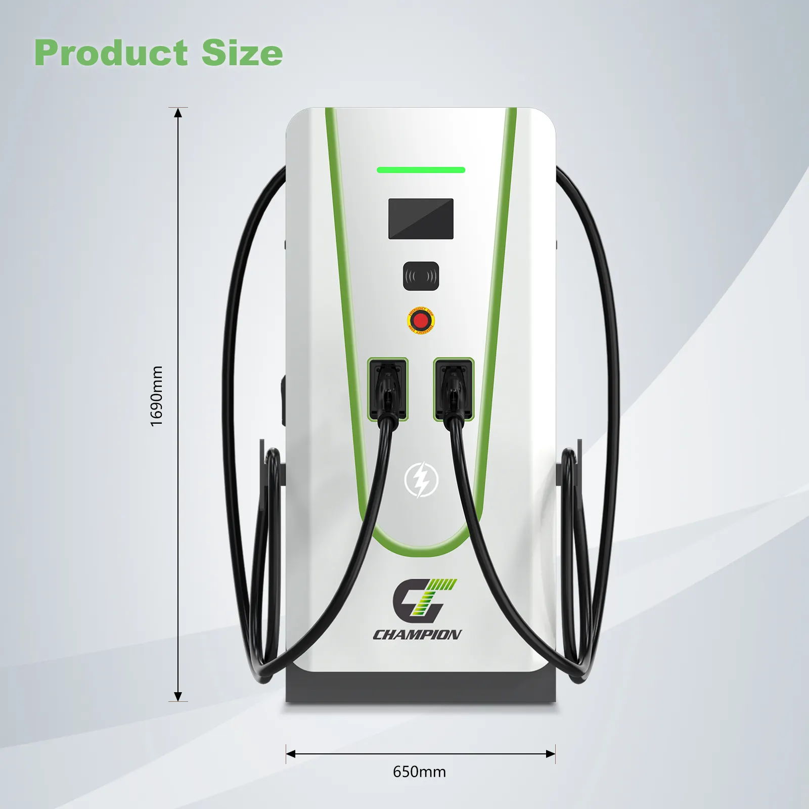 Nouvelle pile de charge d'énergie CCS1 120KW commercial rapide ocpp ev chargeur électrique dc ev au sol stations de charge de voiture